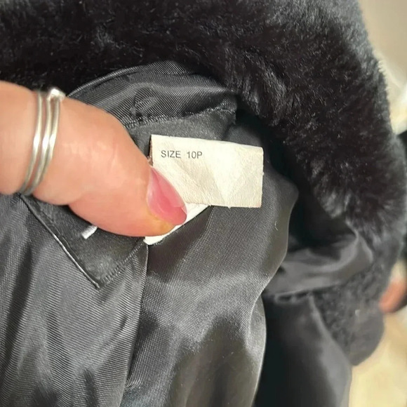 SANDRO wool peacoat faux fur collar - Picture 6 of 9